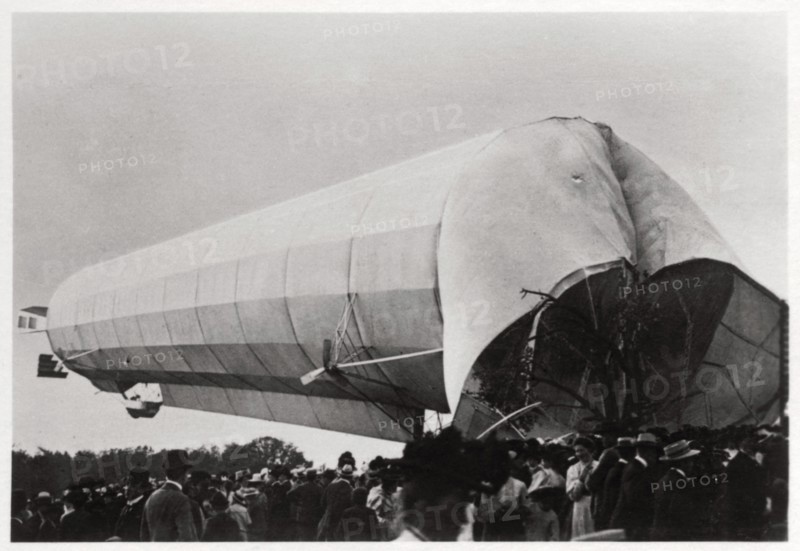 Zeppelin LZ 5 at Goeppingen, Germany, 1909 (1933). Artist: Unknown