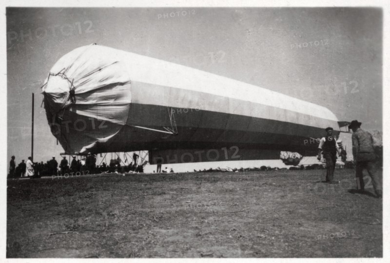 Zeppelin LZ 5 at Goeppingen, Germany, 1909 (1933). Artist: Unknown