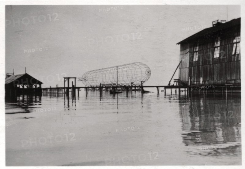 Zeppelin LZ 6 under construction, Germany, 1909 (1933). Artist: Unknown