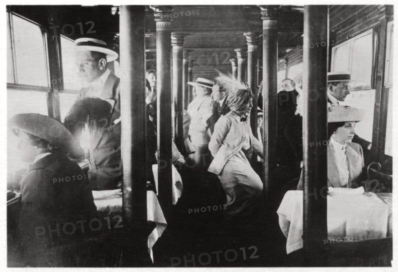 Film company on board Zeppelin LZ13 'Hansa', c1912-1914 (1933). Artist: Unknown
