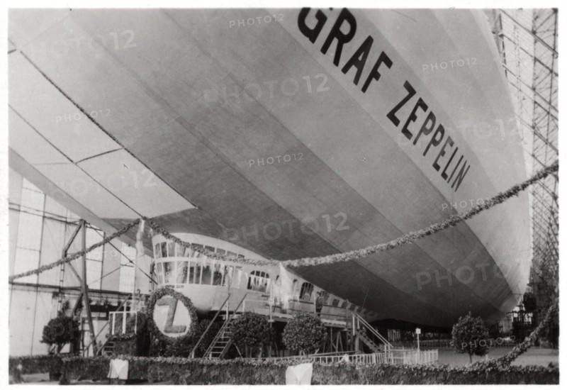 Launch ceremony for Zeppelin LZ127 'Graf Zeppelin', Friedrichshafen, Germany, 9th July 1928 (1933). Artist: Unknown