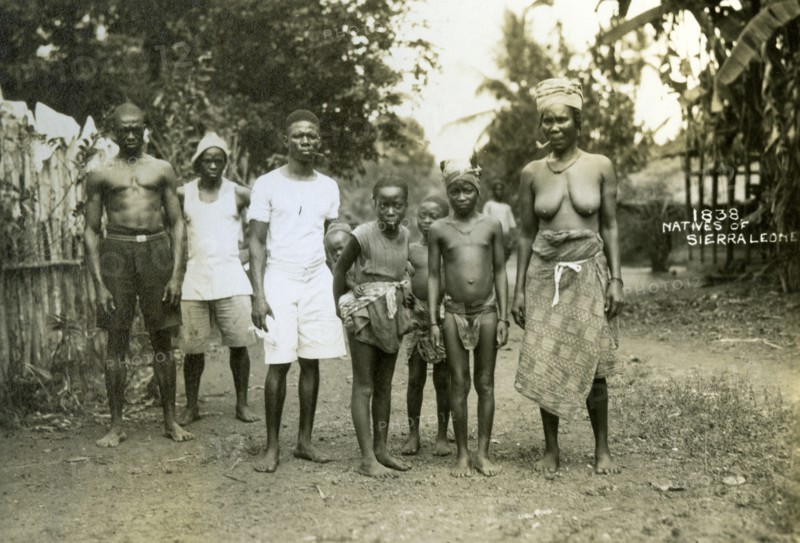 Local people, Sierra Leone, 20th century. Artist: Unknown