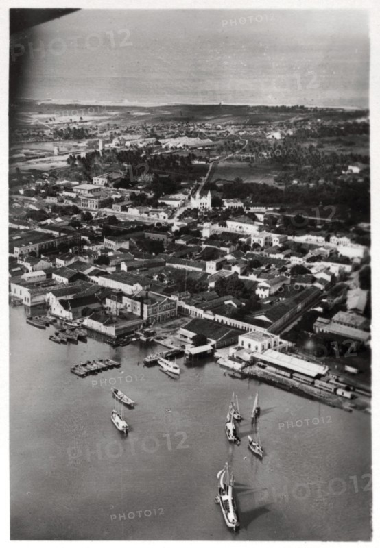 Aerial view of Natal, South Africa, from a Zeppelin, 1930 (1933). Artist: Unknown