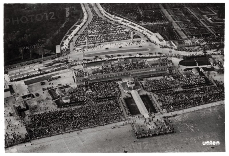 Aerial view of Berlin Tempelhof airport, Germany, from a Zeppelin, c1931 (1933). Artist: Unknown