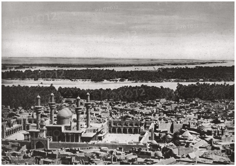 The Kadhimiya, the holy city near Baghdad, from an aeroplane, Iraq, 1925. Artist: A Kerim