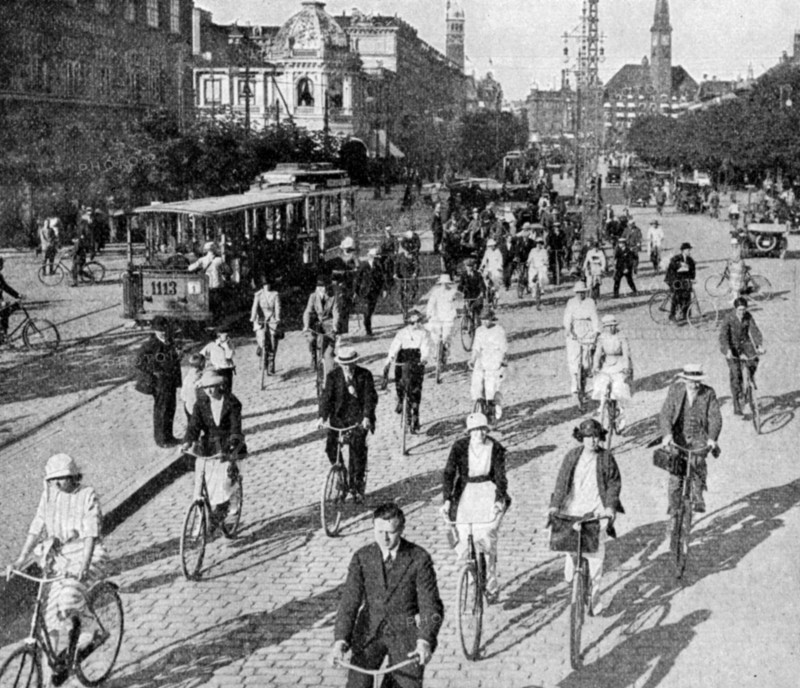 The Vesterbrogade, Copenhagen, Denmark, c1922.Artist: T Larsen