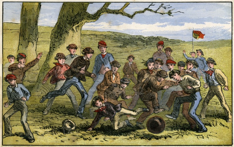 A game of football, 19th century(?). Artist: Unknown