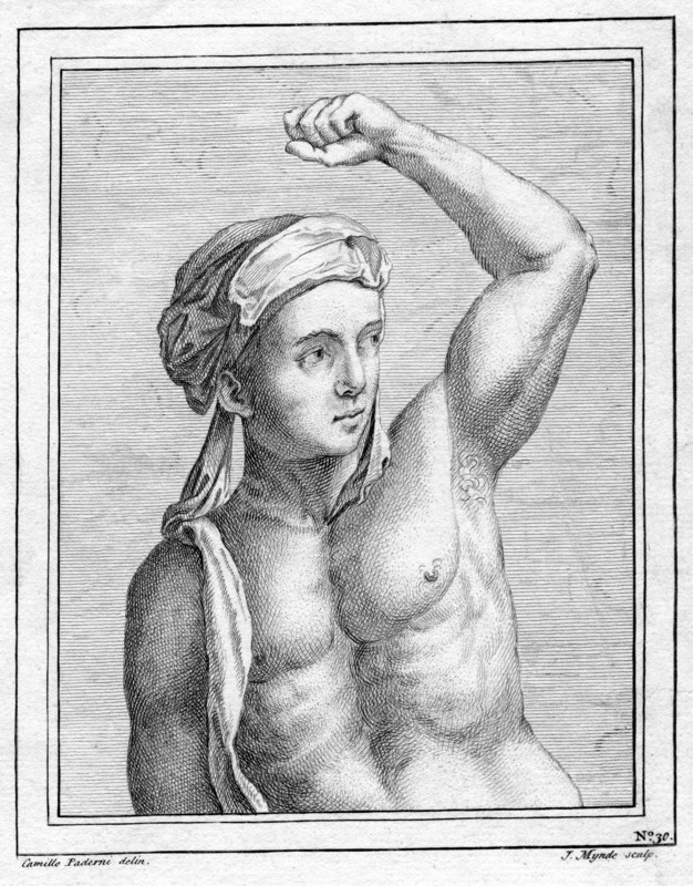 Unknown portrait, 18th century. Artist: J Mynde