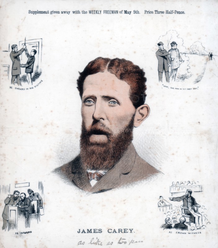 James Carey, Irish Republican and informer, 1883. Artist: Unknown