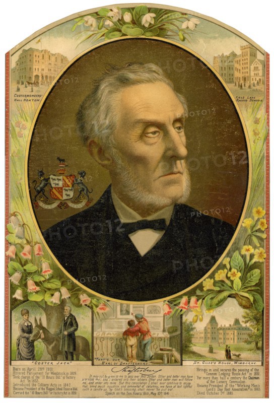 Lord Shaftesbury, British Conservative statesman and philanthropist, late 19th century. Artist: Unknown