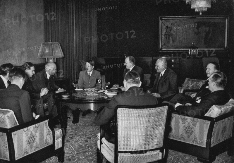 Talks between Adolf Hitler and representatives of the government of Great Britain, 1935. Creator: Unknown.