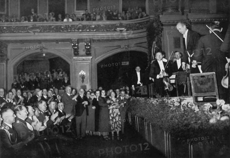 Adolf Hitler attending a concert, Berlin, Germany, 1936. Artist: Unknown
