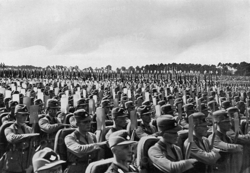 'The work soldiers', Nuremberg Rally, Germany, 1935. Artist: Unknown