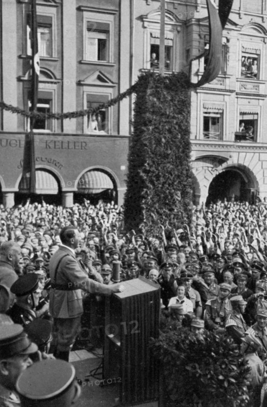 Celebrating the 15th anniversary of the formation of the Nazi Party, Rosenheim, Germany, 1935. Artist: Unknown