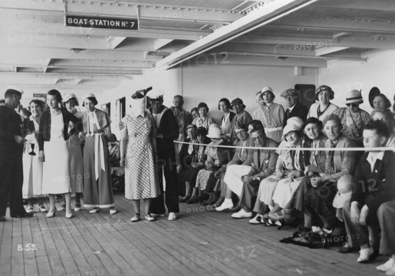 On board the RMS 'Atlantis', c1929-c1939(?). Artist: Unknown