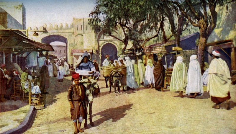 Street scene, Kairouan, Tunisia, c1924. Artist: Unknown