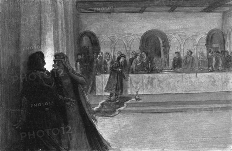 Hallucination of Macbeth during the feast, 1909. Artist: J Simont