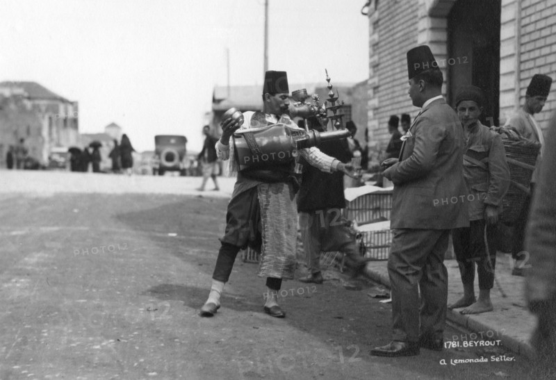 A lemonade seller, Beiruit, Lebanon, c1920s-c1930s(?). Artist: Unknown