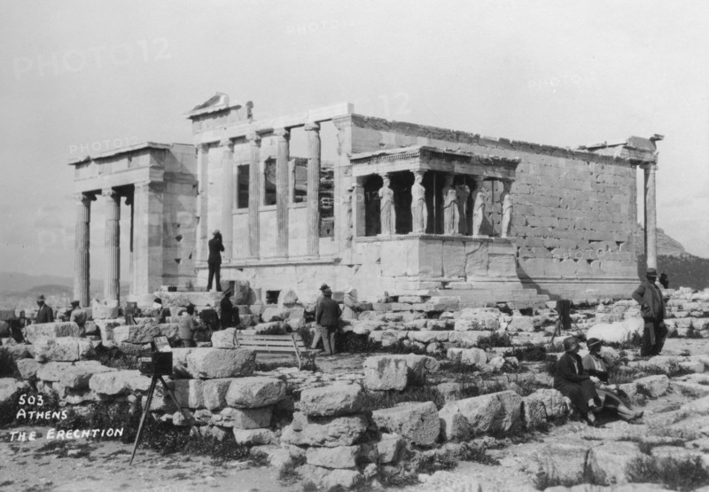 Erechtheion, Athens, Greece, c1920s-c1930s(?). Artist: Unknown