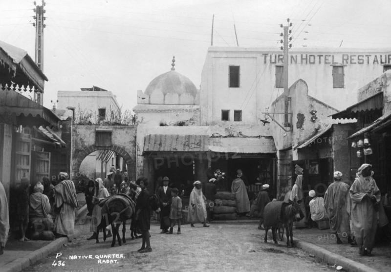 Street scene, Rabat, Morocco, c1920s-c1930s(?). Artist: Unknown