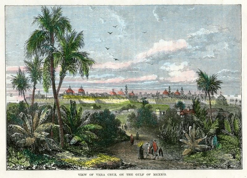 'View of Vera Cruz, on the Gulf of Mexico', Mexico, c1880. Artist: Unknown