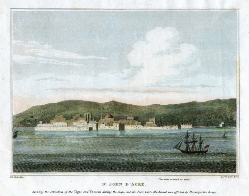 'St John d'Acre, Palestine, 1825.Artist: Letitia Byrne