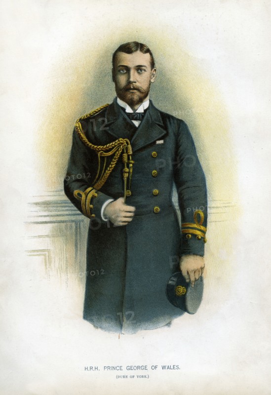 Prince George of Wales, Duke of York, 1890-1893. Artist: Unknown