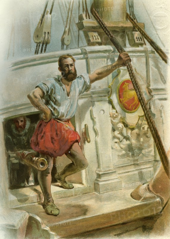 'One of Drake's Men', 1588 (c1890-c1893). Artist: Unknown