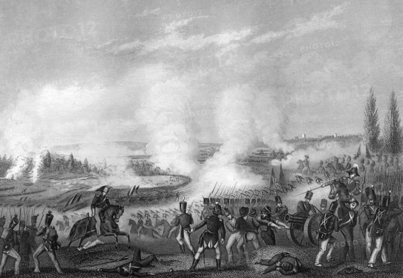 Battle of Talavera, Spain, 27-28 July 1809 (c1857).Artist: DJ Pound