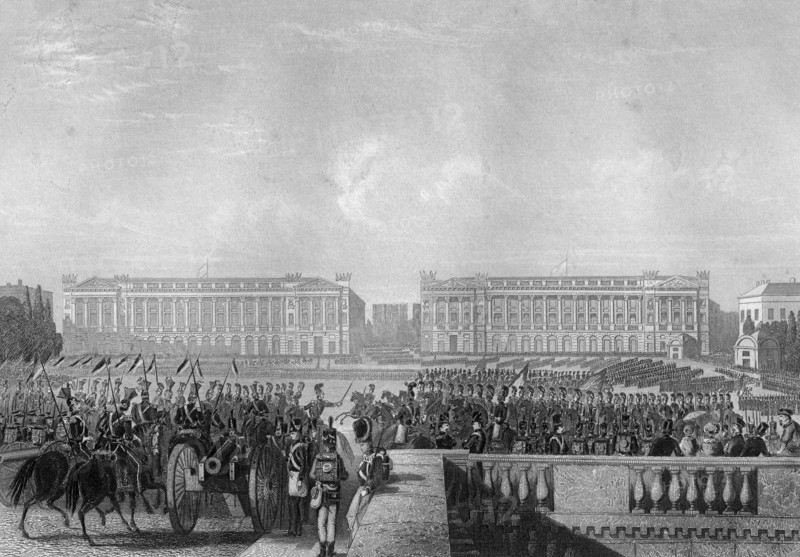 The entry of the Allies intp Paris, 1815 (c1857). Artist: DJ Pound