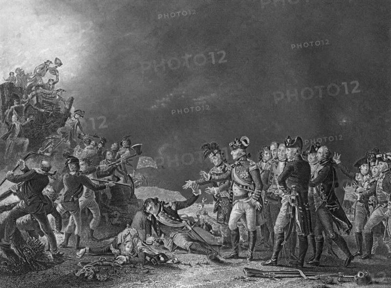 'The Sortie Made by the Garrison of Gibraltar', 27 November 1781 (c1857).Artist: J Rogers