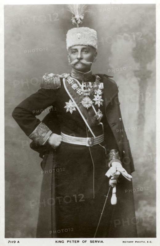 King Peter I of Serbia, c1903-c1918(?). Artist: Unknown