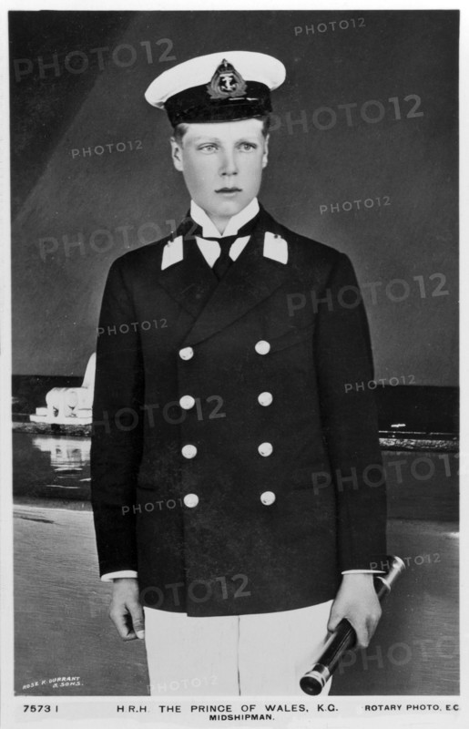 The Prince of Wales in the uniform of a midshipman, 1910.Artist: Rotary Photo