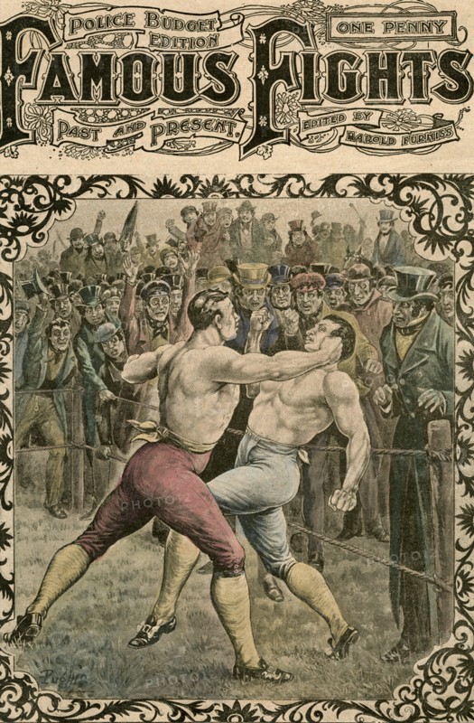 'Fight between Dick Curtis and Jack Perkins', 1828 (late 19th or early 20th century.Artist: Pugnis