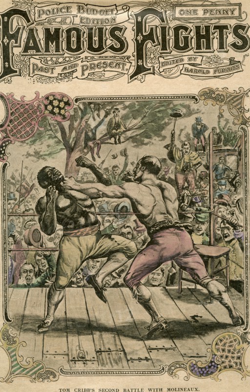 'Tom Cribb's second battle with Molineaux', 1811 (late 19th or early 20th century). Artist: Unknown