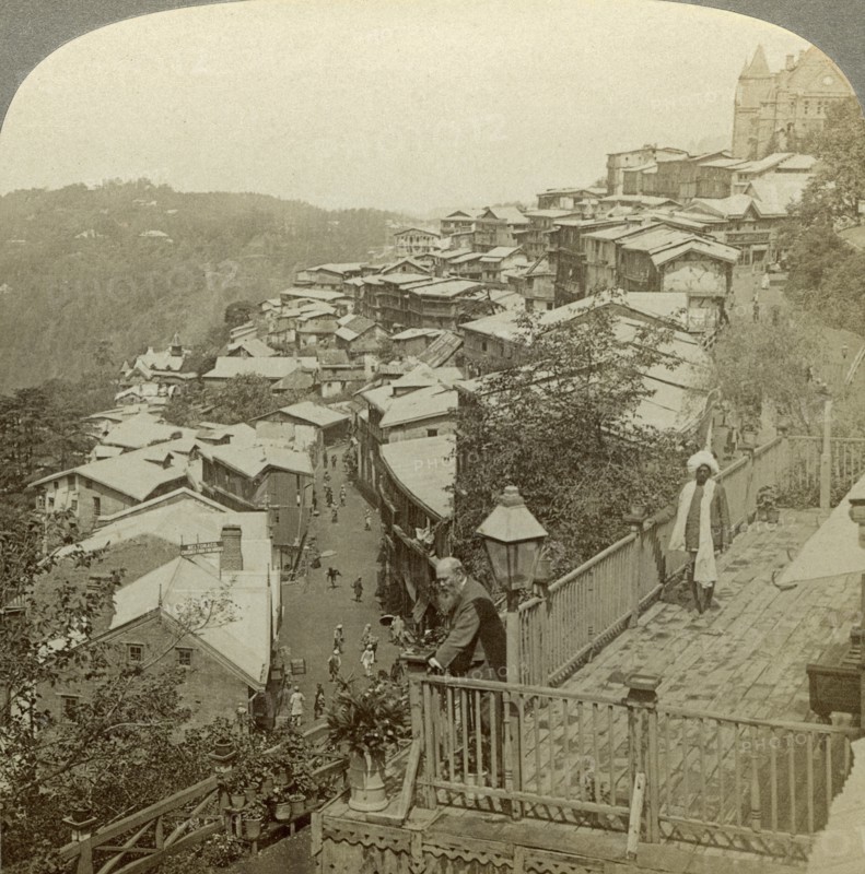 Simla, India's 'summer capital', c1900s(?).Artist: Underwood & Underwood