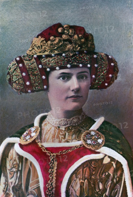 Lady's headdress, 14th century, (1910). Artist: Unknown