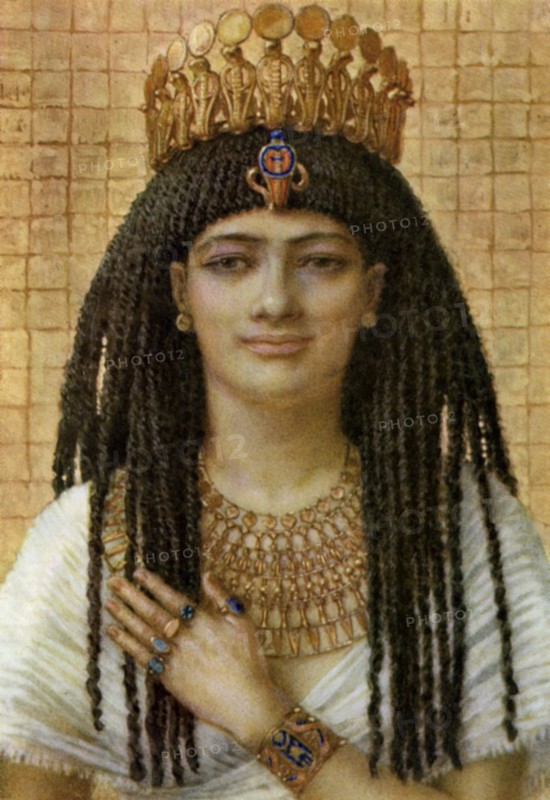 Mutnezemt, Ancient Egyptian queen of the 18th dynasty, 14th-13th century BC (1926).  Artist: Winifred Mabel Brunton