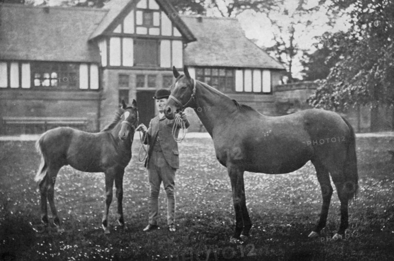 Lily Agnes, with Orelio by Bend Or, winner of £4955, 1894 (1938). Artist: Unknown