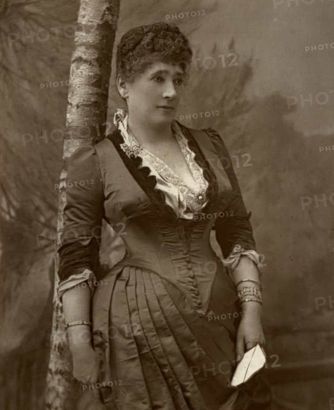 Mrs John Wood, British actress and theatre manager, 1888.  Artist: Ernest Barraud