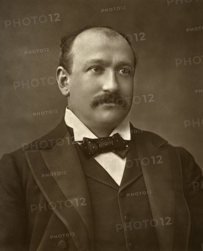 British actor Augustus Harris in 'Human Nature', 1886. Artist: Barraud