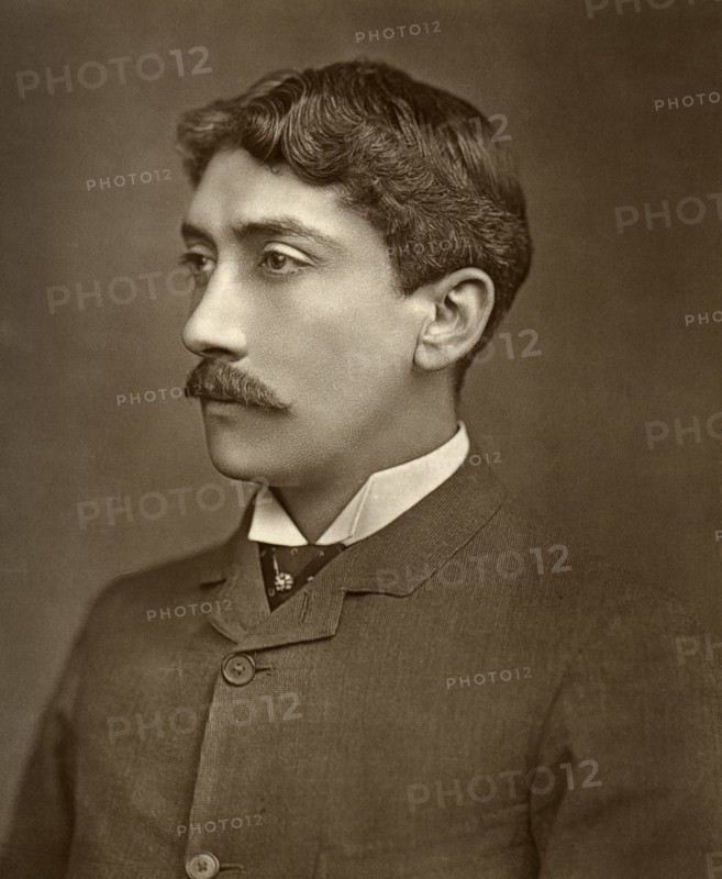 British actor Yorke Stephens in 'One Change', 1886. Artist: Barraud
