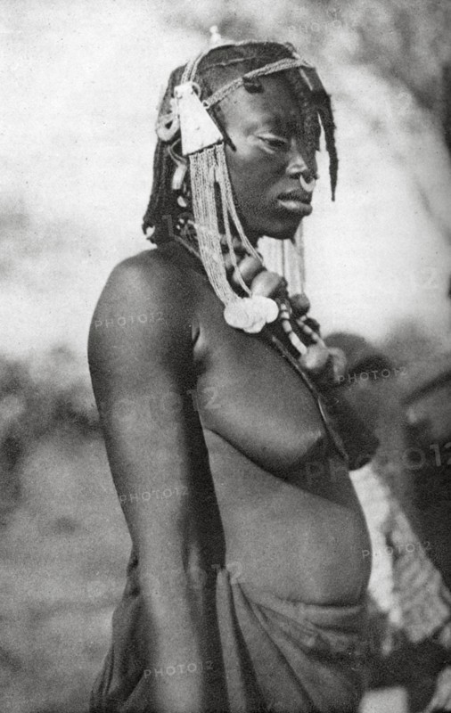 Arab woman of the Southern Sudan, Abu Matarik to Halfa, Sudan, 1925 (1927).  Artist: Thomas A Glover