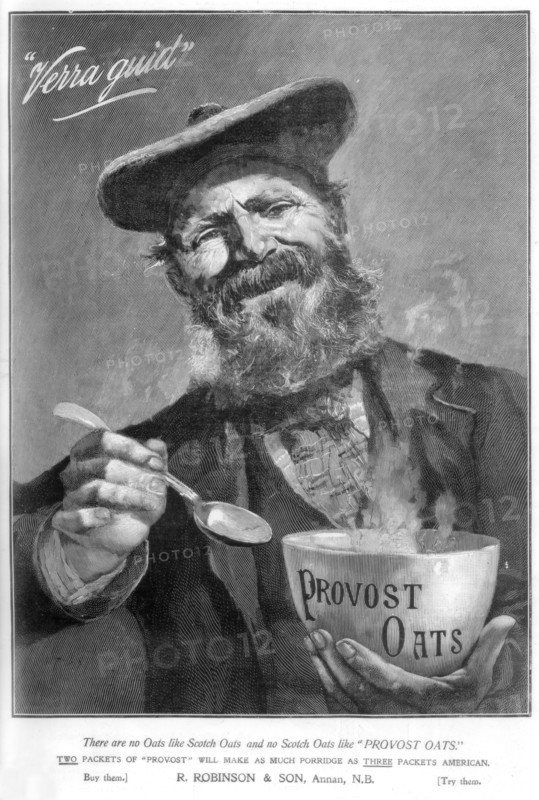 Advertisement for Provost Oats, 1901. Artist: Unknown