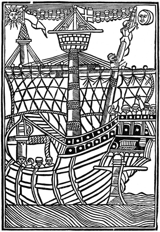 Spanish caravel, 1439 (1964). Artist: Anon