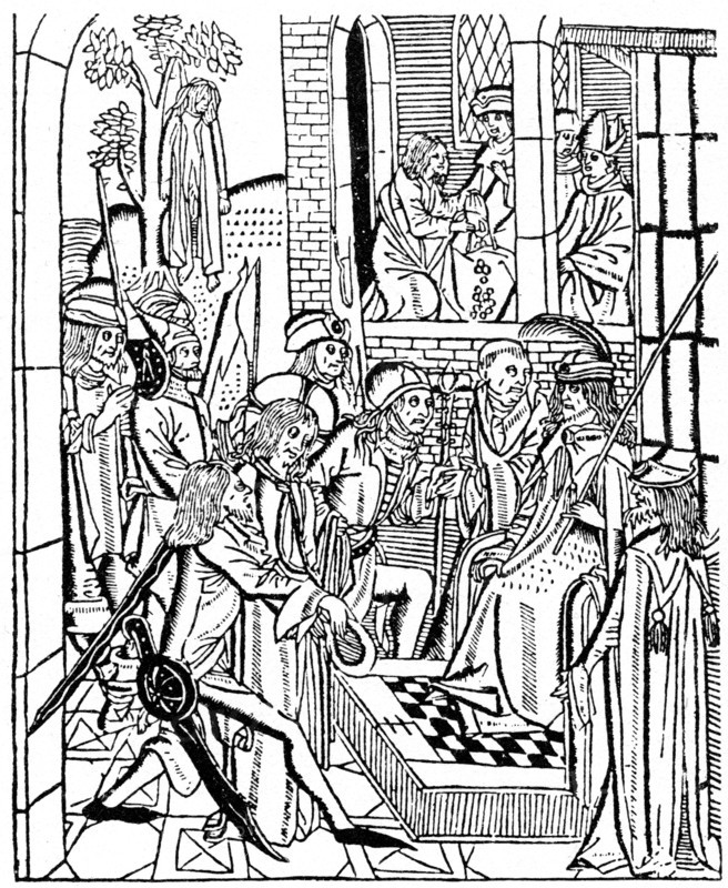 Christ before Pilate, 1488 (1964)  Artist: Anon