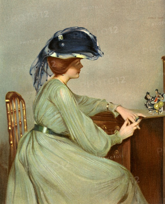 'The Blue Veil', 1904.  Artist: George Henry