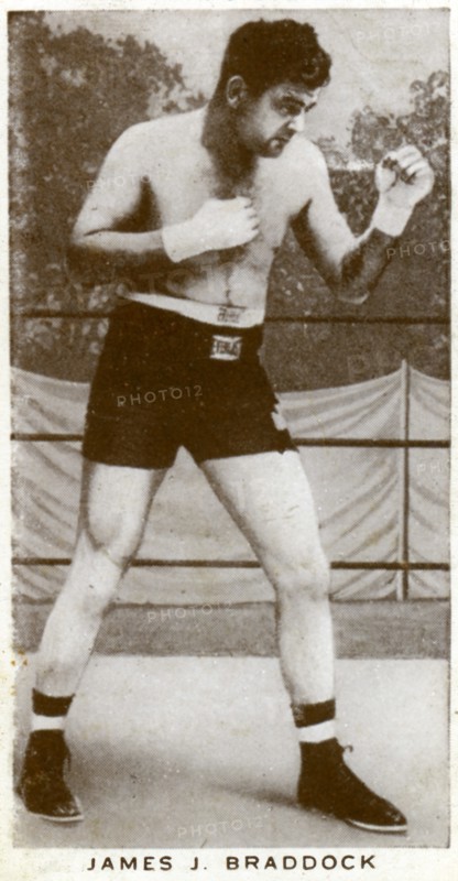 James J Braddock, Irish-American boxer, 1938. Artist: Unknown