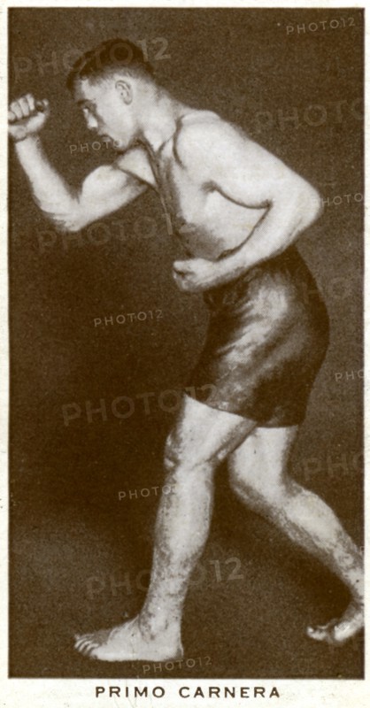 Primo Carnera, Italian boxer, 1938. Artist: Unknown
