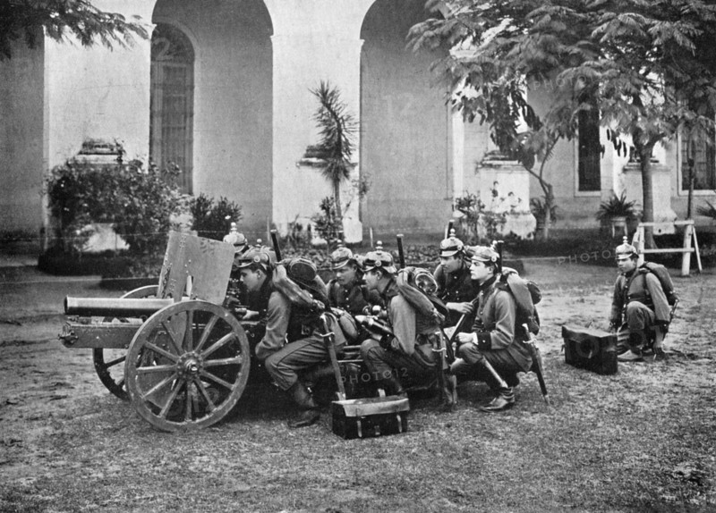 Paraguayan artillery, Paraguay, 1911. Artist: Unknown